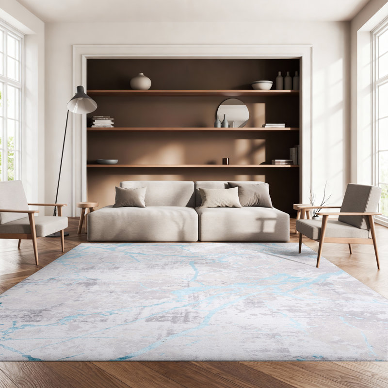 Nevzeta Performance Abstract Rug, Rectangle 8' x 10'