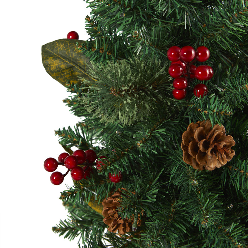 2' H Lighted Artificial Pine Christmas Tree
