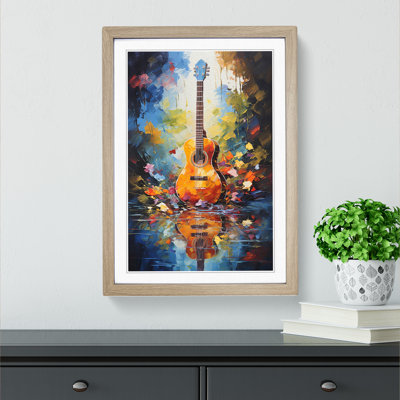 Guitar Impressionism - Framed Print