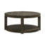 Arnaline Round Cocktail Table w/ Floor Shelf