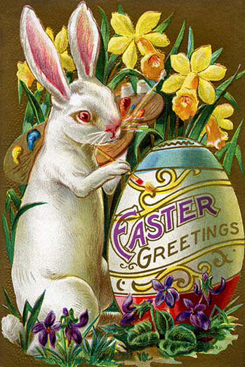 Easter Greetings - Unframed Graphic Art, 30" H x 20" W
