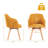 Fegan Swivel Linen Upholstered Back Side Chair-879140303-913849422