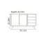Buffet simple en bois massif avec rangement-308130803