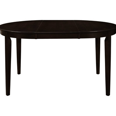 Table de salle à manger avec rallonge, cappuccino, ovale, bois franc asiatique, table ovale à valeur exceptionnelle, teinte cappuccino, rallonge pour 6 personnes