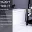Toilette blanche intelligente avec éclairage lumineux