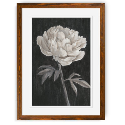 «Black and White Flowers I» par Paul Cezanne - reproduction d'art encadrée