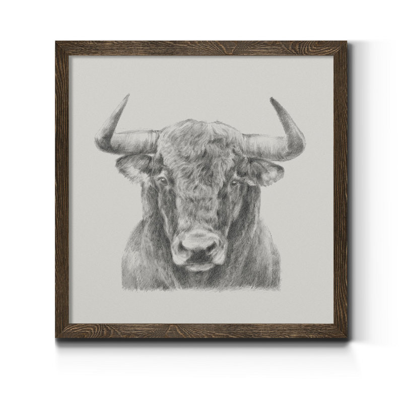" Cobalt Tiles IV " Print, 27.5" H x 27.5" W x 1.5" D, Walnut Framed
