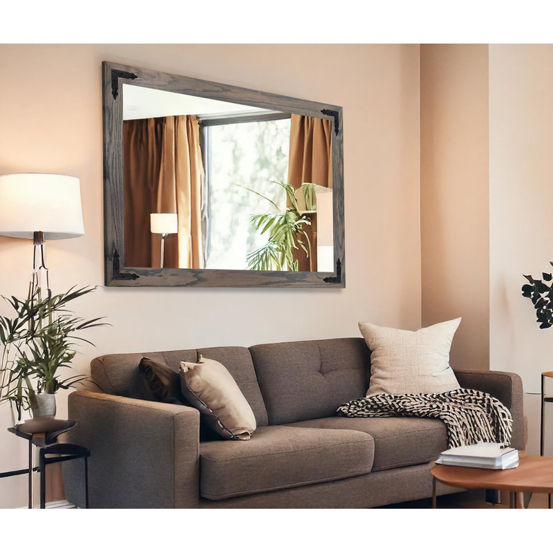 Miroir Gracie Oaks, 42 po x 33 po, Gris carbone