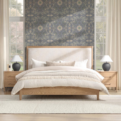Alisen Oak Wood Bed