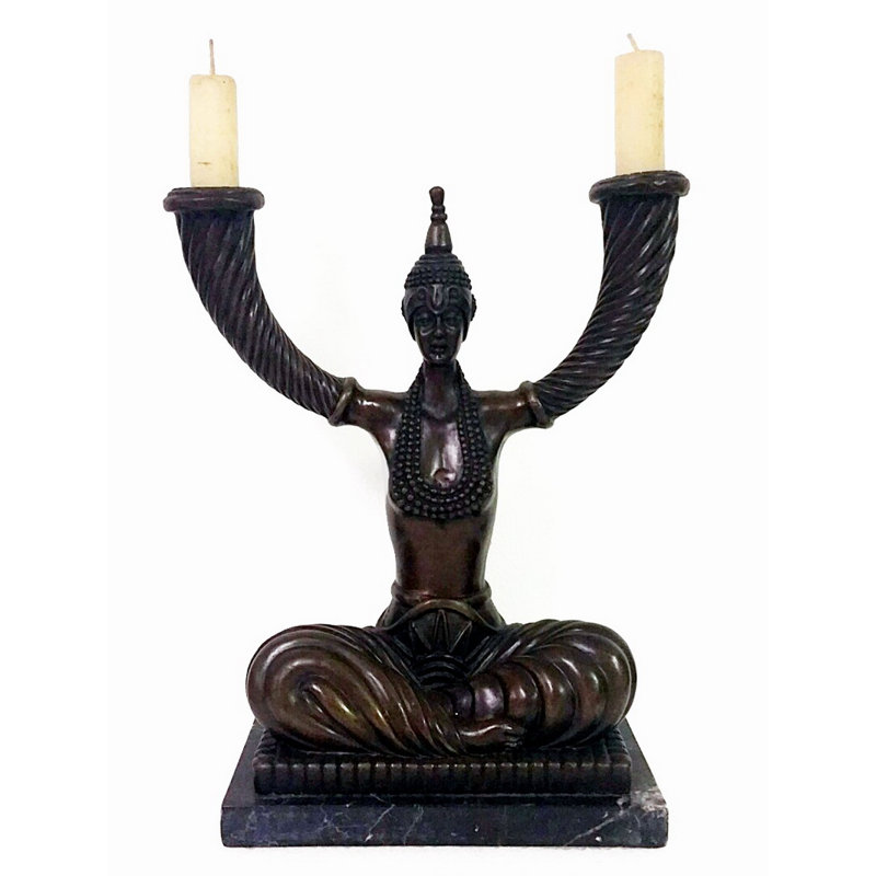 12'' H Brass Tabletop Candlestick