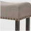 Ensemble de chaises de bar beige et gris vieilli (ensemble de 2 pièces)