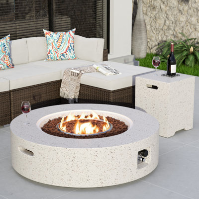 Table de foyer d'extérieur au propane Shade