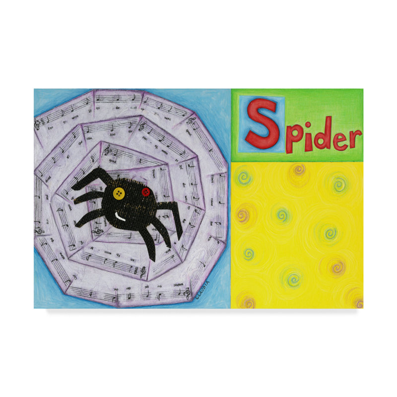 « spider friend », art sur toile, H 30 po x l 47 po x P 2 po