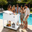 Commode à glace 80 roulettes Meetinghome-129351437