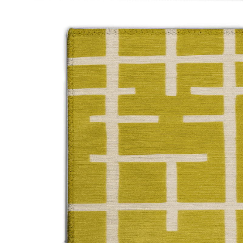 Trellis Brown Indoor and Outdoor Area Rug, Rectangle 4' x 6'
