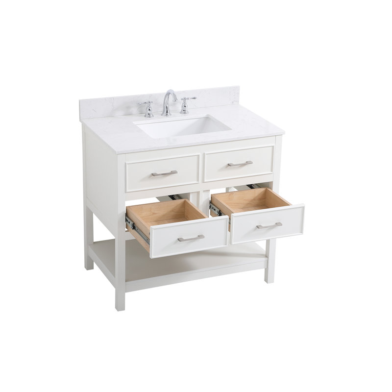 Ensemble de meuble-lavabo simple 36 po Sinclaire, Blanc