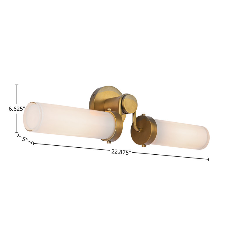 Wynwood 2 - Light Vanity Light, Vintage Brass