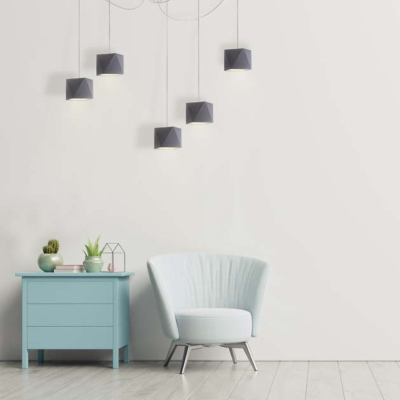 Thursa 5 - Light Pendant, Black