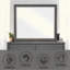 Espresso Finish Mirror