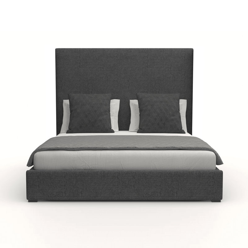 Dezyah Upholstered Standard Bed, California King, Charcoal Revolution®