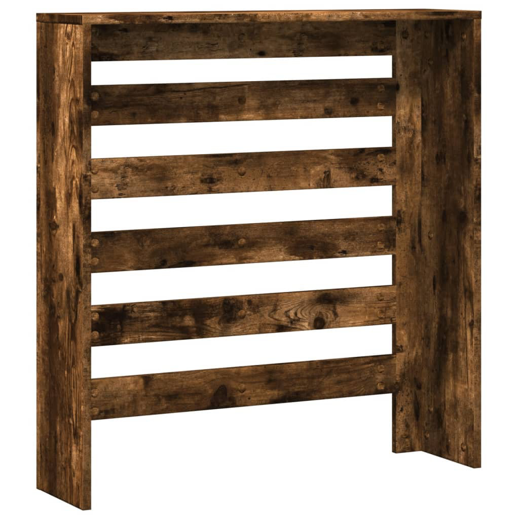 Vidaxl Radiator Cover Heater Cover Radiator Shelf Smoked Oak Engineered Wood - Image 2