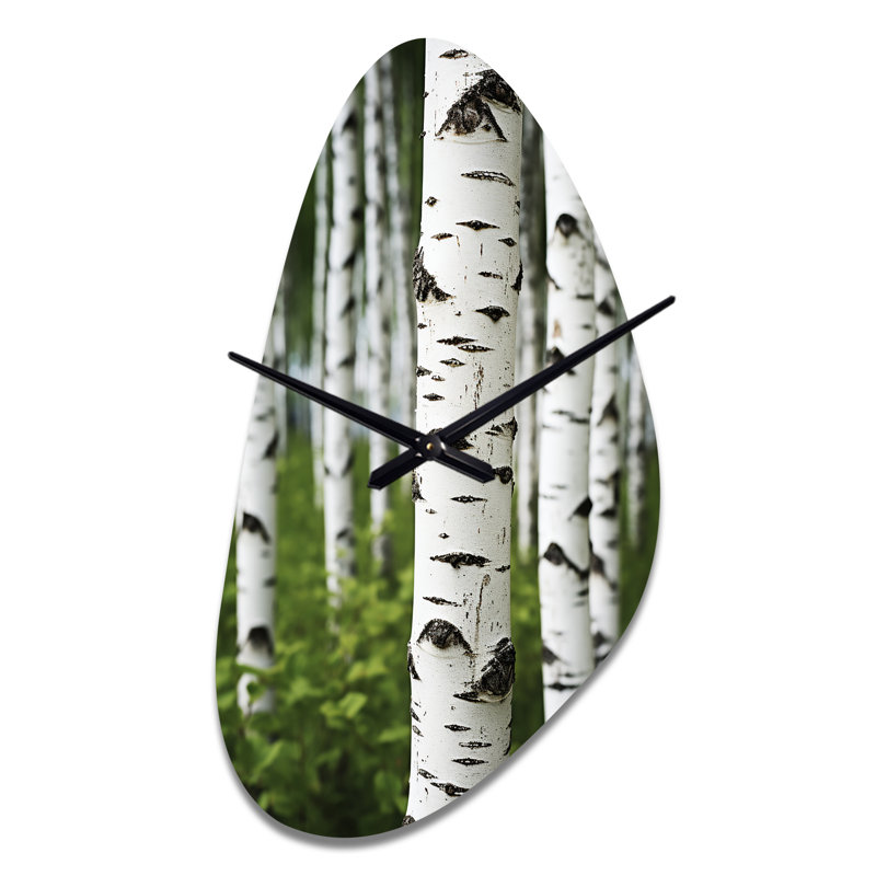 Horloge murale asymétrique en métal Biswas, Moyenne
