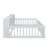 Wood Twin XL Size Floor Bed – With Built-In Storage Cabinets & USB Charging Ports-1765761267