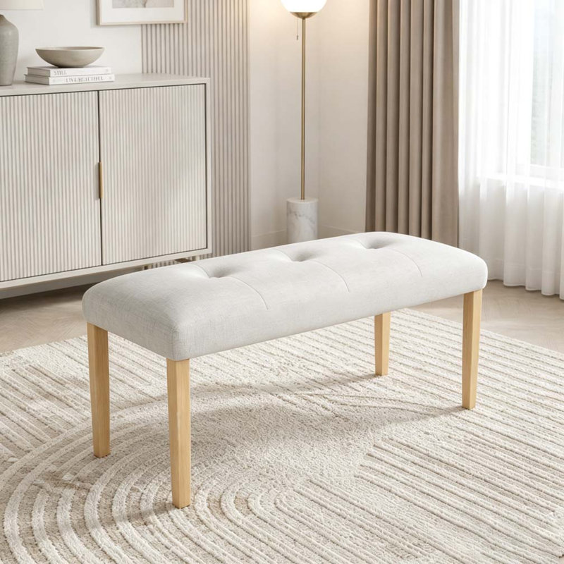 Banc rembourré moderne capitonné