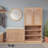 Oak Multifunctional Shoe Bench With 7+3 Storage Compartments And Adjustable Shelves And Cushioned Seat For Entryways, Mudrooms, And Hallways