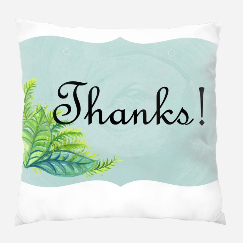 Coussin de remerciements, Microsuède, Intérieur