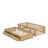 Full Size Wood Daybed With Fence Guardrails And 2 Drawers, Split Into Independent Floor Bed And Daybed-1617467090