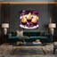 Art mural sur toile rouge-1360647221