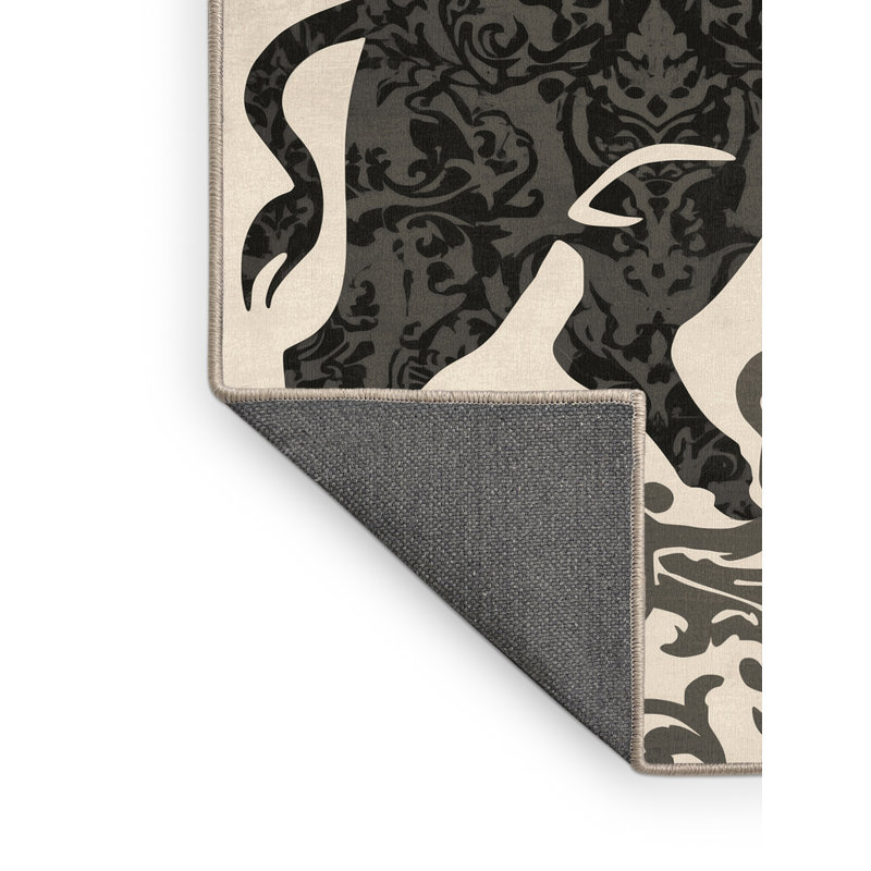 Tapis doux en peluche moelleux et classique Tindley Minotaur, 2 x 5