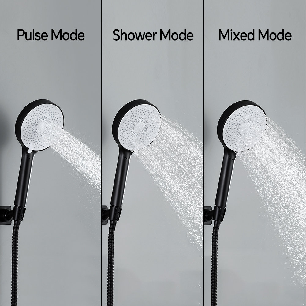 YDmeet Extra Large Rainfall Shower Head Swivel Extension Arm With