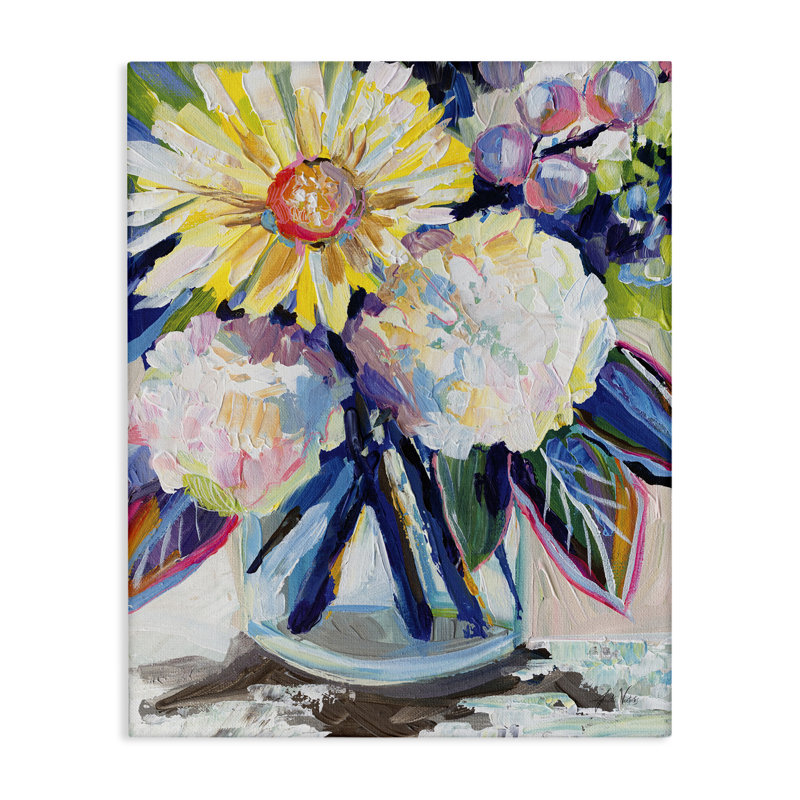  «Yearning Mixed Bouquet», art mural par Jeanette Vertentes, H 20 po x l 16 po