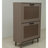 Entryway 2 Shoe Storage Organizer - Stable Build, Holds 12 Pairs, Quick And Easy Access, Antique Grey Engineered Wood, 23.8 In Depth Spacious Rack For Up To 36.18 Height