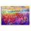  «Iris Essence 2» par Dorothy Fagan, art mural acrylique, 16 po x 12 po
