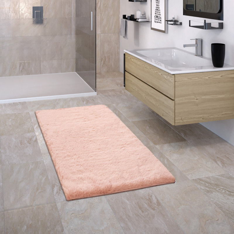 Wickstrom Rectangle Bath Mat, Rose, 50cm W x 80cm L