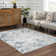 Liverii Abstract Design Modern Blue Area/Beige Rug