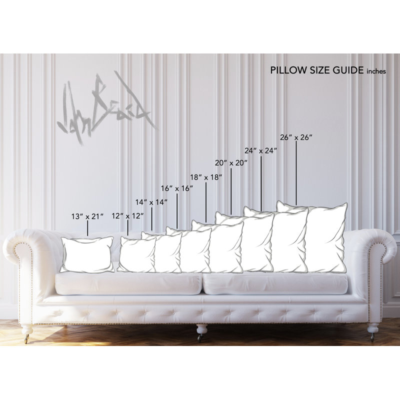 Housse et insert de coussin carré en lin par John Beard, 23 po x 23 po