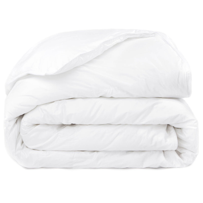 Full/Queen White Cotton Lightweight Down Duvet Comforter