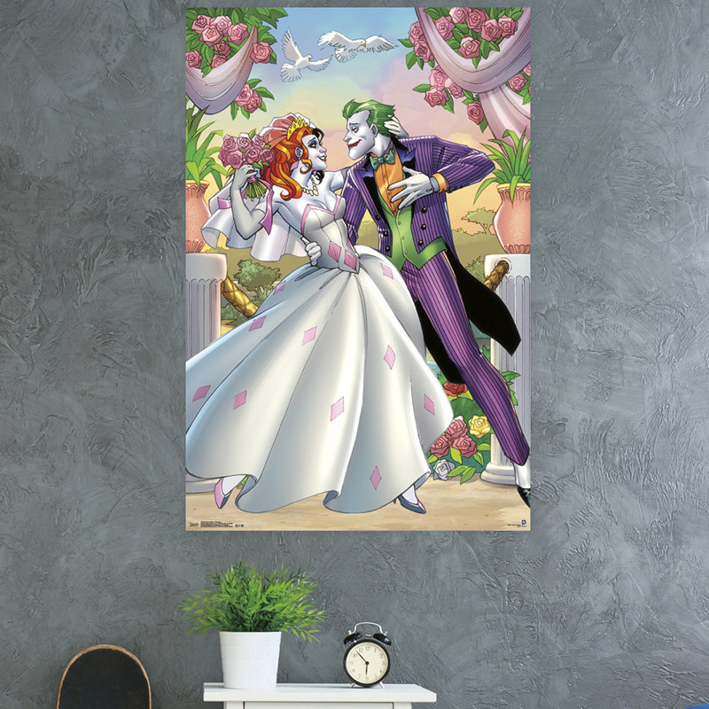 Impression sur papier harley quinn-amour