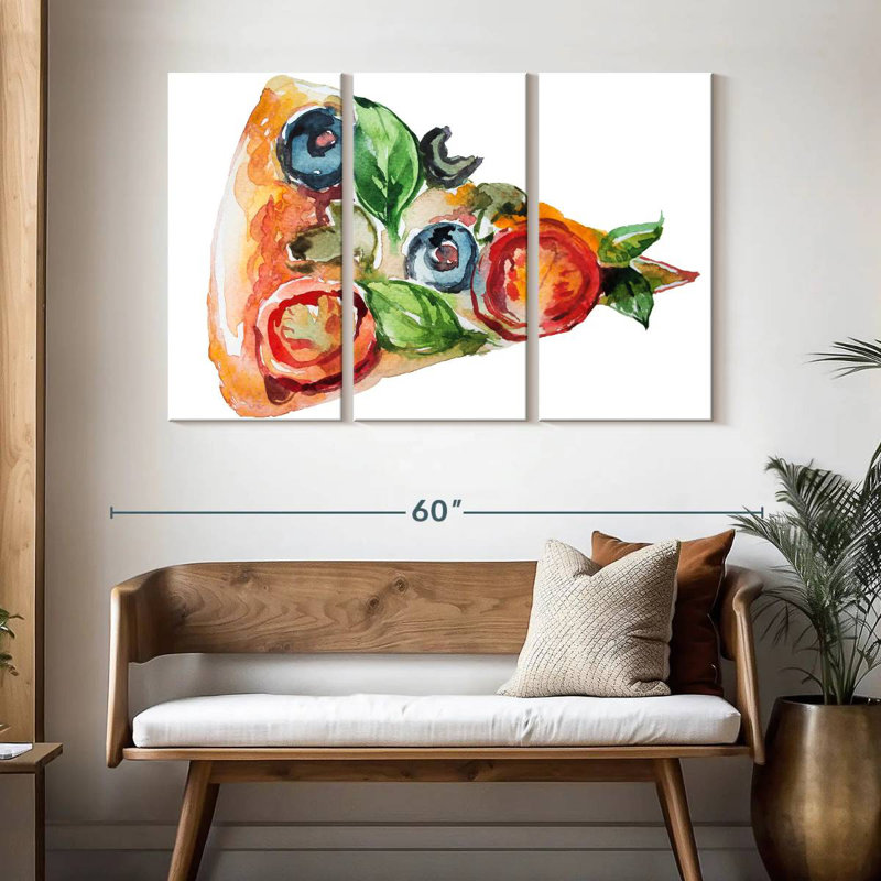 Yarlin Pizza Slice, 32" H x 50" W
