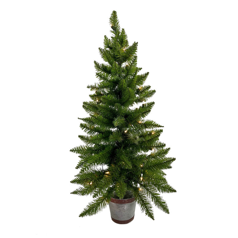 36' Lighted Pine Christmas Tree
