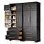 Armoire de cuisine de campagne de 78,2 po de hauteur avec 8 tablettes de porte, armoire de rangement avec 3 tablettes réglables, 3 grands tiroirs, armoire polyvalente-960234196