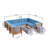 Ajanai 6 - Person Modular Patio Conversation Set with Cushions-645734768