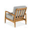 Chaise de patio en teck avec coussins Anneke Cottman