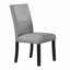 Ensemble de tissu en tissu de 2 chaises de salle à manger