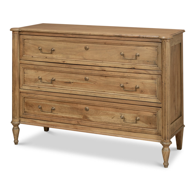 Chamberlain Solid Wood Storage Cabinet, Driftwood
