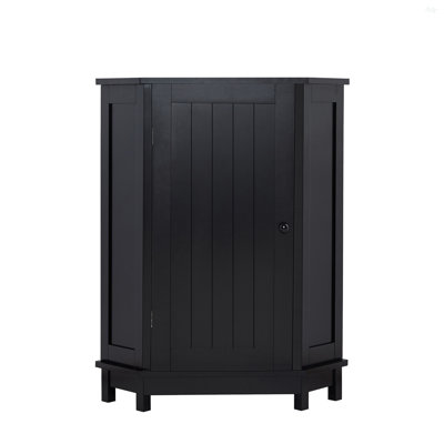 Armoire de salle de bain d'angle avec tablette réglable